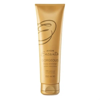 Крем для тіла Avon Encanto Gorgeous з ефектом мерехтіння «Дорогоцінний іланг-іланг» 150 мл