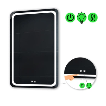 LED-зеркало 60x90см, с двумя сенсорами и подогревом, модель Anvi (anvi78)