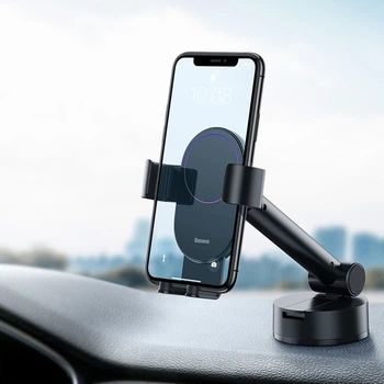 Автодержатель Baseus Simplism gravity car mount holder with suction base Black SUYL-JY01