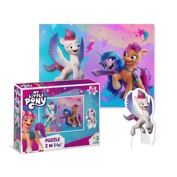 Пазлі 2в1 "My little pony", з фігуркою, 60 елементів