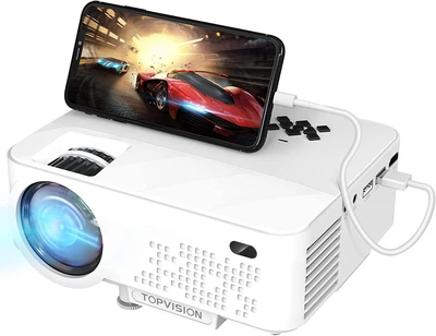 Мультимедійний проектор Topvision T21 HD 7000 Лм з динаміками Factory Recertified g3