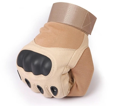 Перчатки тактические FG FQ16S007 Песочный XL полнопалые на липучке с защитой на костяшки