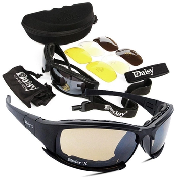 Багатофункціональні Тактичні окуляри з поляризованими лінзами DAISY C2 4 шт. лінз/комплект [HH805033]
