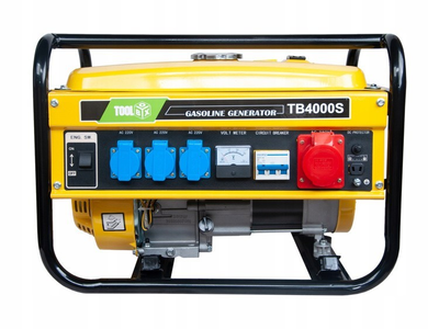Бензиновий генератор ToolBox TB4000S, трифазний 3,0 кВт мідна обмотка