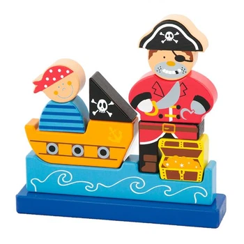 Магнитный вертикальный пазл Viga Toys Пират (50077)