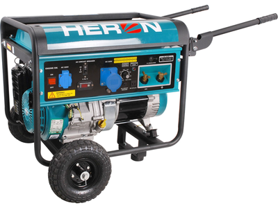 Бензиновый генератор Heron 5.5 кВт однофазный со сваркой (8896310)