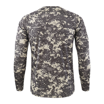 Тактический гольф одежда для рыбаков и охотников Lesko A659 Camouflage ACU L мужская водолазка камуфляж (F_4254-12369)