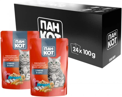 Пан Кіт з рибою в соусі (100гр.х24шт)2,4 кг