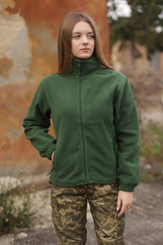 Кофта флисовая женская теплая Зеленого цвета GTex S