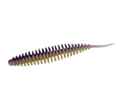 Виброхвост Flagman Слаг Hitomi 3 0527 Violet/Lime Chartreuse (00-00004688)