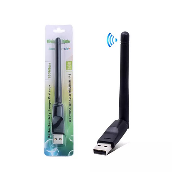 USB wifi адаптер с антенной 150 Mbps черный в блистере (1009087)