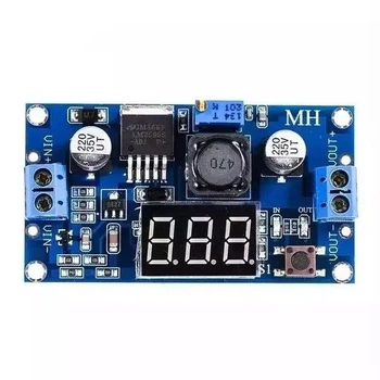 Перетворювач напруги з індикатором DC-DC понижуючий LM 2596 (221230)
