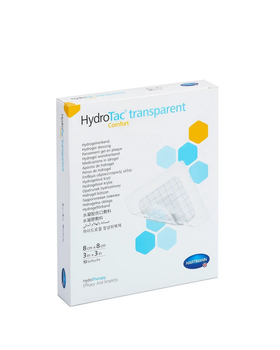 Пов`язка гідрогелева HydroTac transparent Comfort 8см x 8см 1шт 6859250