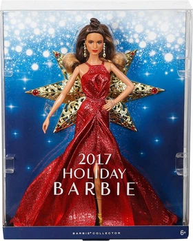 Кукла Барби коллекционная 2017 праздничная Barbie брюнетка, Mattel