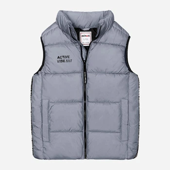 Детский стеганый дутый жилет Minoti 11GILET 10 37402JNR 104-110 см Серый (5059030943387)