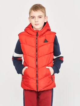 Дитячий стьобаний дутий жилет Minoti 11GILET 1 37393JNR 98-104 см Червоний (5059030942205)