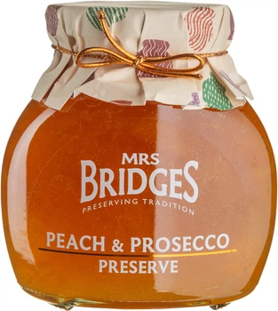 Джем Mrs Bridges Персик та просеко 340 г (637793037816)