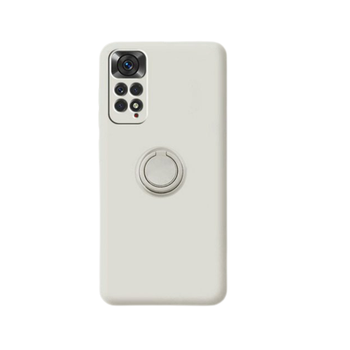 Чехол Fiji Holder Ring для Xiaomi Redmi Note 11 / Note 11s бампер накладка с подставкой Ivory White