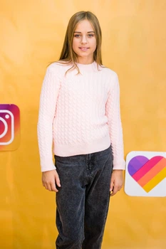 Джемпер Marions 158 см Светло-розовый (2125000678740)