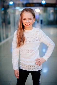 Джемпер Miss Blaze 146 см Білий (6307880944337)