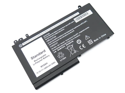 Батарея для ноутбука Dell RYXXH Latitude 12 E5250, E5450, E5550, Latitude 11 3150, 3160, 3550 (11.1V 3400mAh 38Wh) (66790)