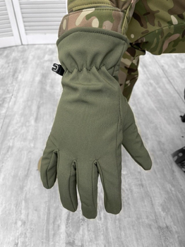 Тактические Soft Shell перчатки Olive XL