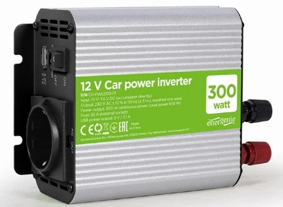 Автомобільний інвертор EnerGenie 300 W (EG-PWC300-01)