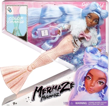 Кукла Mermaze Mermaidz Shellnelle Русалка Шелнель с хвостом, меняющим цвет 580829 MGA