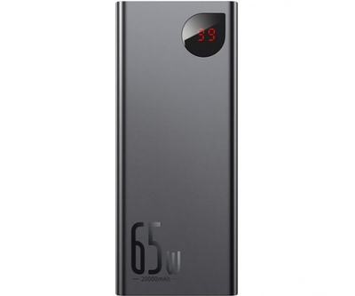 УМБ Powerbank Baseus Adaman Metal Digital Display Quick Charge 20000 mAh 65W Black