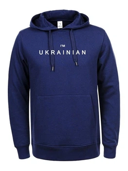 Худи патриотическая мужская Glo-Story MPU-0676 UA синий 2XL