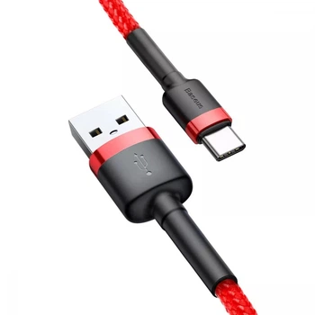Кабель Baseus Cafule Type-C 2A (2m) Red