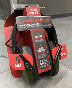 Тактичні активні навушники Allen Shotwave low-profile earmuff для стрільби з шумозаглушенням, Олива