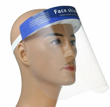 Захисна маска щиток для обличчя FACE SHIELD прозора