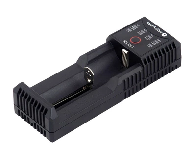 Универсальное ЗУ everActive UC100, 1 канал, Ni-Mh/Li-ion(4.2/4.35)/LiFePO4, USB, Powerbank, LED, Box