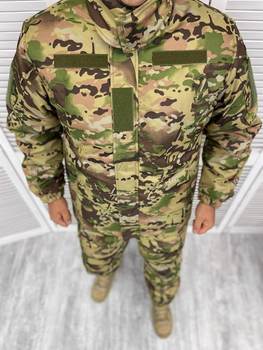 Тактическая теплая зимняя военная форма комплект Explorer ( Куртка + Штаны ), Камуфляж: Мультикам, Размер: M