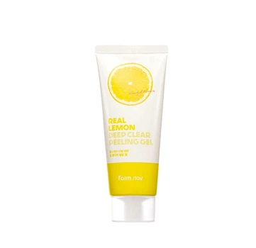 Глибоко очищуючий пілінг-гель з екстрактом лимона FarmStay Real Lemon Deep Clear Peeling Gel 100 мл 8809426959358