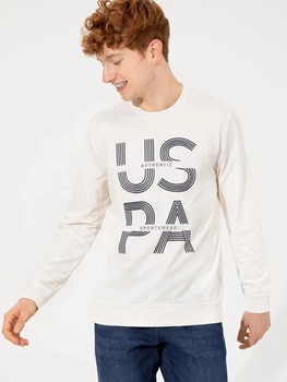 Світшот чоловічий U.S. Polo Assn G081SZ082-000-1499765 2XL Екрю (8682733977297)