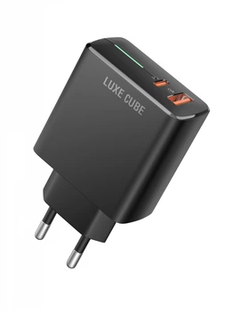 Зарядний пристрій LUXE CUBE Ultra QC3.0+PD чорний, 36W