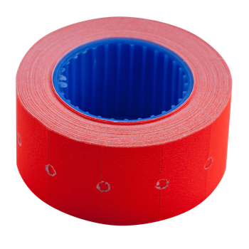 Ценник Buromax 22*12мм (500шт/6м) прямоугольный внешняя намотка красный (BM.282101-05)