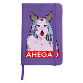 Блокнот А5 Ахэгао девушка-рот лого(Ahegao girl logo) Фиолетовый (92288-3509-PU)