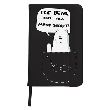 Блокнот А5 Вся правда о медведях (We Bare Bears) Черный (92288-2904-BK)