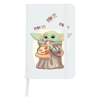 Блокнот А5 Грогу пицца(Grogu Baby Yoda) Белый (92288-3519-WT)
