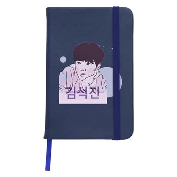 Блокнот А5 Ким Сокчин БТС (Kim Seok Jin BTS) Темно-синий (92288-3259-NB)