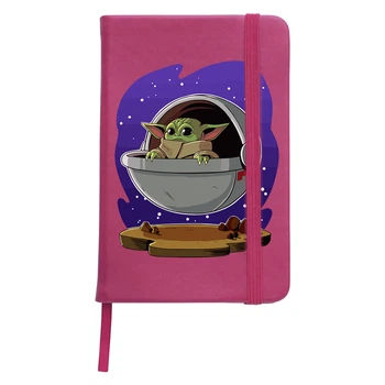 Блокнот А5 Грогу космос(Grogu Baby Yoda) Малиновый (92288-3518-FU)