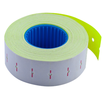 Ценник Buromax 22*12мм (1000шт/12м) прямоугольный внутренняя намотка желтый (BM.281101-08)