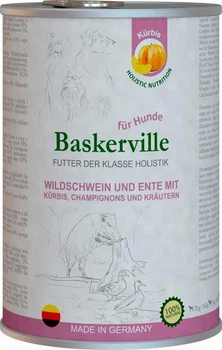 Влажный корм для собак Baskerville Holistic Кабан и утка с тыквой и зеленью 400 г