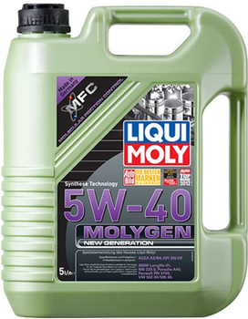 Синтетическое моторное масло Liqui Moly Molygen New Generation 5W-40 5 л (8536)