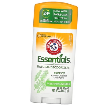 Натуральный твердый дезодорант, Essentials Solid Deodorant, Arm & Hammer 71г Розмарин-лаванда (43602001)