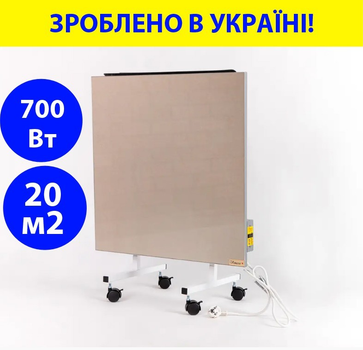 Обогреватель керамический 700 Вт 60*60*4 см вес 18 кг на 18кв.м. напольный/настенный с программатором Венеция