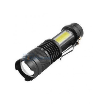 Кишеньковий потужний ліхтар Police BL 525/8468-ХРЕ+СОВ, Li-Ion акумулятор, zoom, зарядний пристрій micro USB, Box, чорний, (001438754).